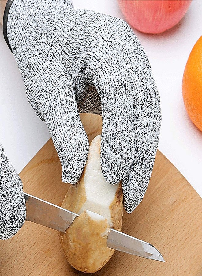 DEYAN Cut Resistant Gloves, Level 5 Protection, Multi Purpose Food Grade Kitchen Cutting Gloves, Safety Working Gloves, 1 Pair (Large) - Image 4